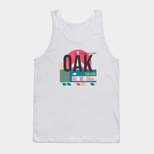 Oakland (OAK) Airport // Sunset Baggage Tag Tank Top